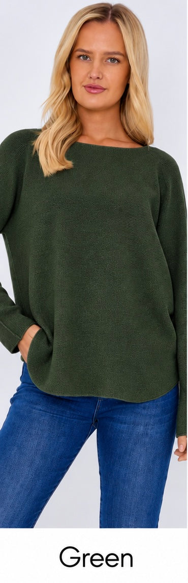 Ladies Classic Scoop Neck Jumper - Soft Knit - One Size