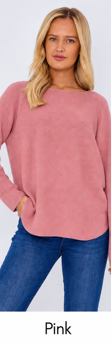 Ladies Classic Scoop Neck Jumper - Soft Knit - One Size
